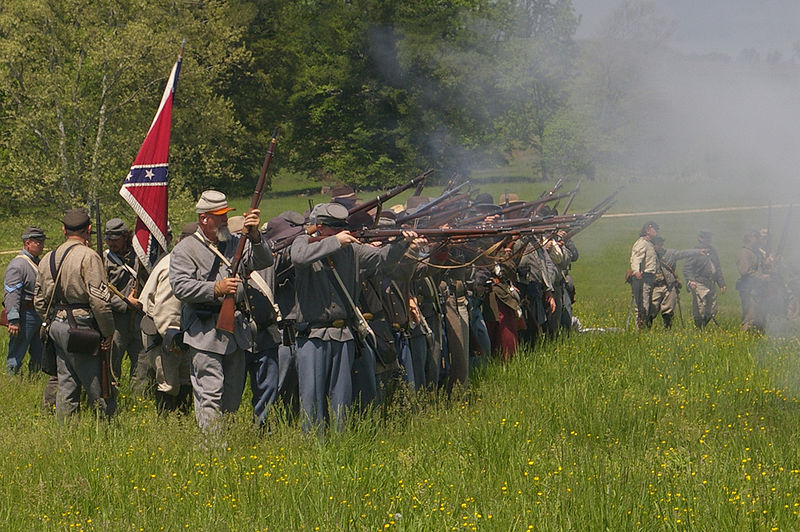 Reenactment of the Battle of Chancellorsville